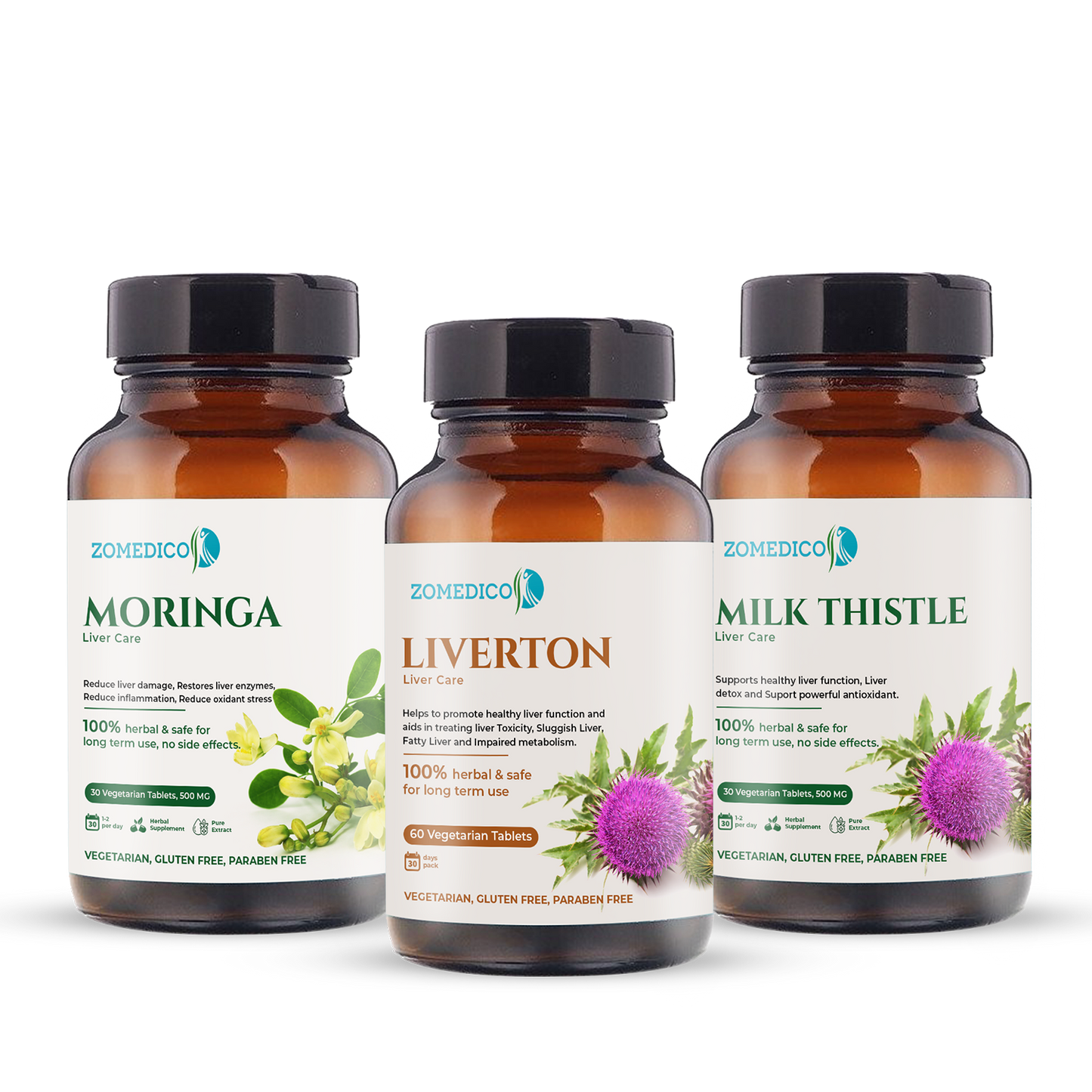 Moringa, Liverton and Milk Thistle