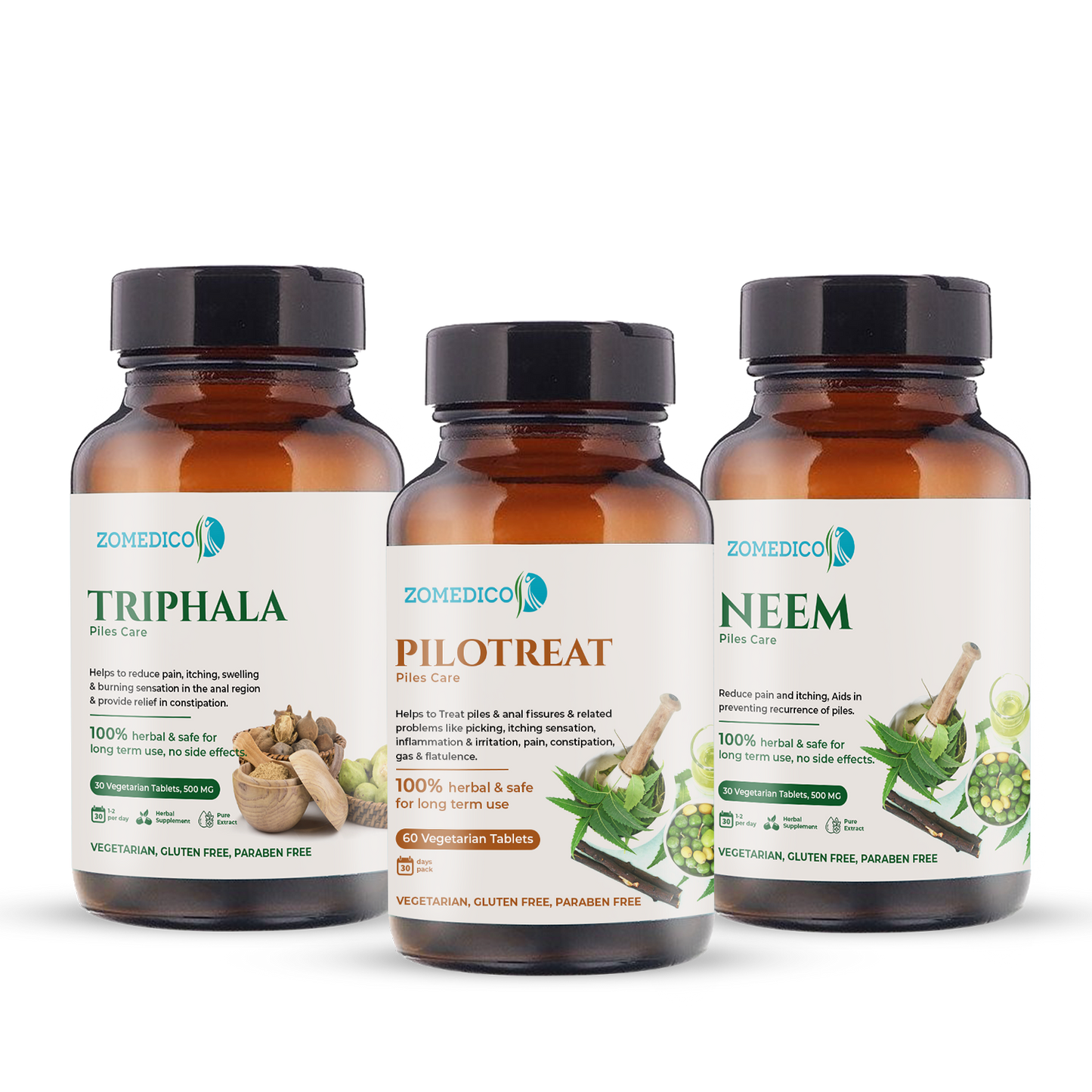 Triphala, Pilotreat and Neem